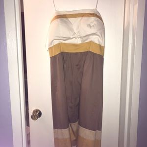 Strapless knee length dress